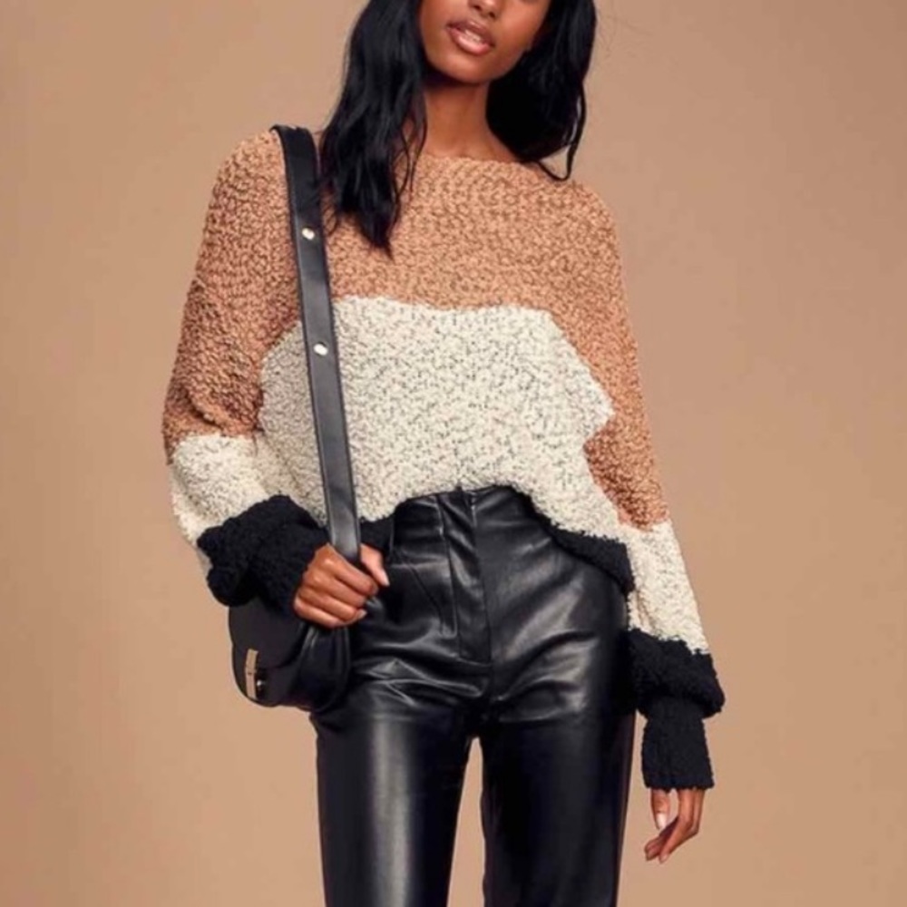 Lulus Always Be Together Chenille Sweater